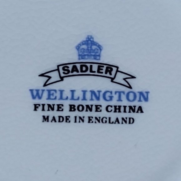 Sadler Tea Cup & Saucer -Wellington, Purple and Yellow Flowers - Picture 11 of 11